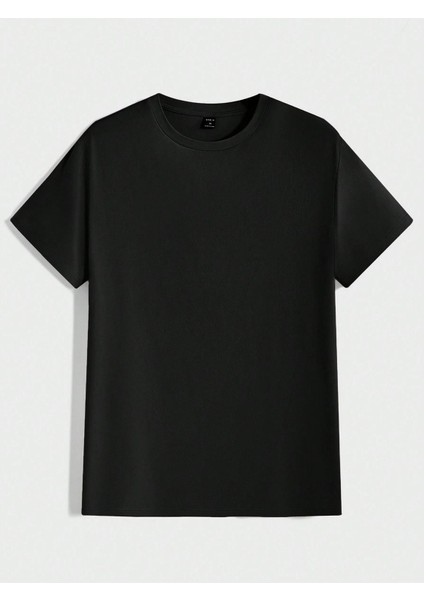 3'lü Basic Süprem T-Shirt - Bebe Mavisi Siyah Beyaz Oversize Bisiklet Yaka Tişört indirimleri
