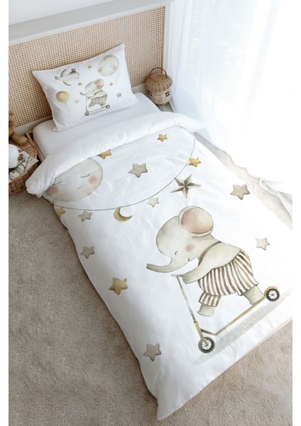 Tek Kişilik Nevresim Takımı (160X220) - Iconic Serisi - Filin Düşleri