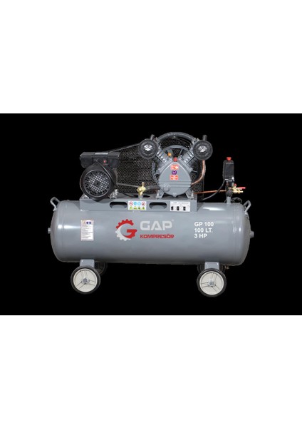 Gaptools Pistonlu Hava Kompresörü 100 Lt 2 Kafa 8 Bar 3hp