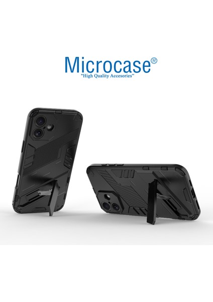 Apple iPhone 16 Matrix Serisi Armor Standlı Perfect Koruma Kılıf - Siyah AL3416 fiyatları