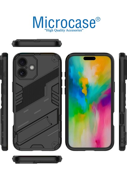 Apple iPhone 16 Matrix Serisi Armor Standlı Perfect Koruma Kılıf - Siyah AL3416 fırsatları