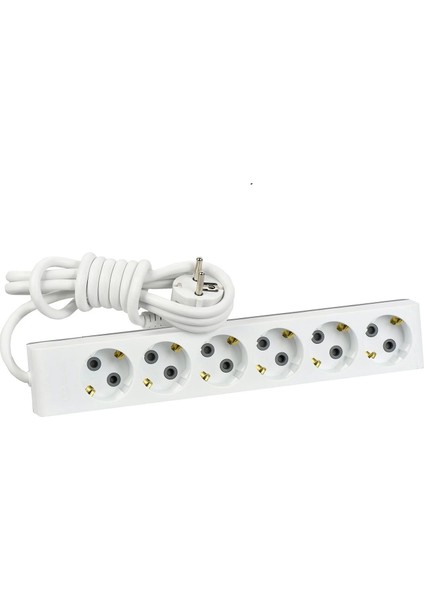 Altılı Çocuk Korumalı Topraklı Grup Priz 5 Metre