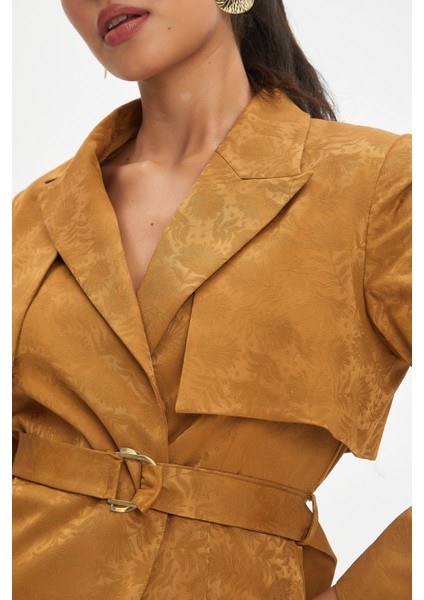 Kadın Takım - Kuşak Detaylı Ceket ve Geniş Paça Pantolon, Şık ve Modern Tasarım - Günlük ve Özel Kullanım Için Zarif Takım fiyatları