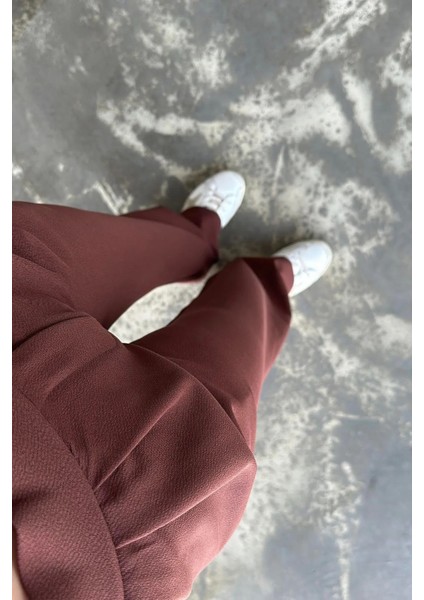 Likralı Esnek Krep Kumaş Palazzo Pantolon fiyatları