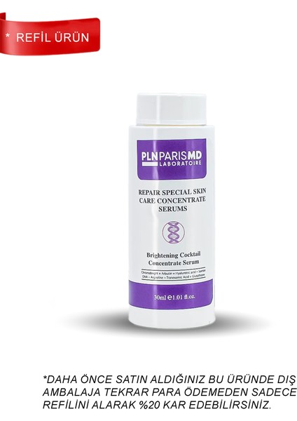 Leke Bakımı Için Arbutin Serum (Refil Ambalaj) / Brightening Cocktail Concentrate Serum