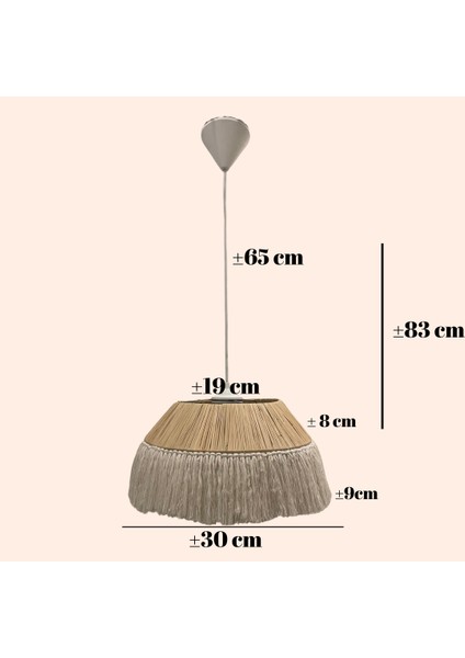 Rafya El Yapımı Avize Makrome Püskülü Avize Pinterest Model Çocuk Bebek Odası Salon Yatak Odası Avize
