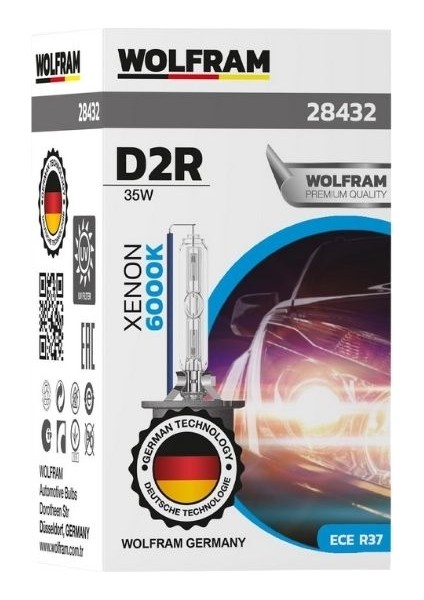 D2R Xenon Ampul Beyaz Işık 6000K 12V 35W 28432
