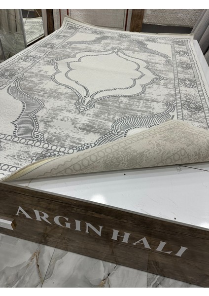 Gri Halı Sık Dokuma Avangard Desen Argın Halı