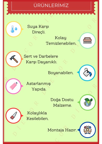Dekoratif Boyanabilir Süpürgelik 15 Adet 2 cm Polistren Duvar Çıtası