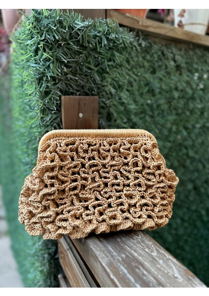 Hasır Desenli Portföy Clutch Çanta fiyatları