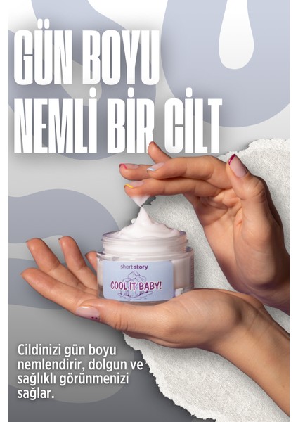 Cool It Baby! | Su Bazlı Günlük Nemlendirici Krem | Hyalüronik Asit, Niasinamid | Tüm Cilt Tipleri fırsatları