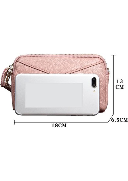 Cüzdan Kart Tutucu Yüksek Kaliteli Pürüzsüz Iki Katmanlı Sığır Derisi Malzemesi Düz Renk Stili, Turuncu (Yurt Dışından) modelleri