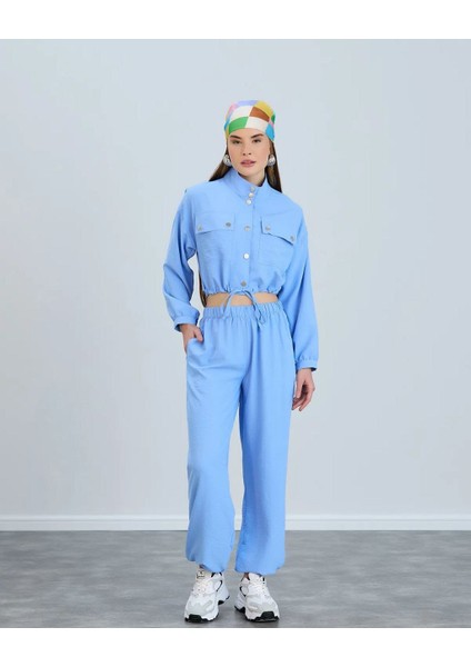 Mavi Paraşüt Kumaş Alt Üst Takım fiyatları