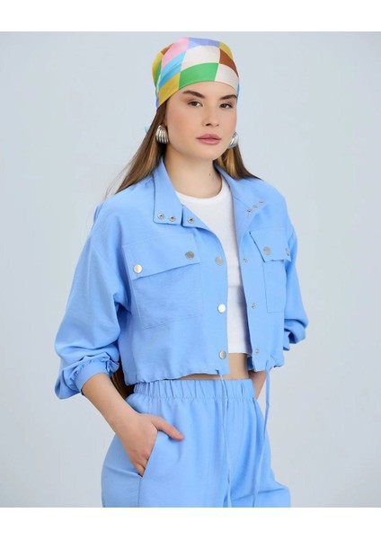 Mavi Paraşüt Kumaş Alt Üst Takım modelleri