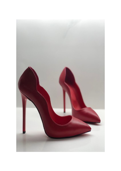 Kırmızı Mat Love Gizli Platformlu Stiletto Topuklu Ayakkabı fiyatları