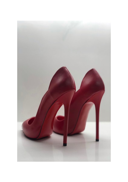 Kırmızı Mat Love Gizli Platformlu Stiletto Topuklu Ayakkabı modelleri