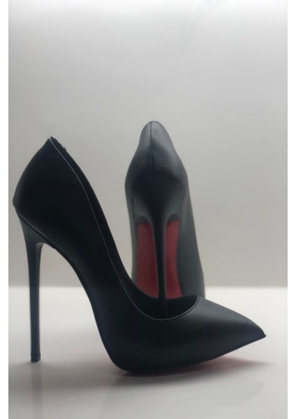 Siyah Mat Gizli Platformlu Stiletto Topuklu Ayakkabı fiyatları