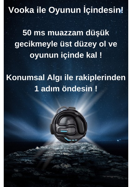 Trol Gaming Kablosuz Bluetooth 5.4 Oyuncu Kulaklık, 50 Ms Gecikme, Çift Mod, Hd Mikrofon Enc