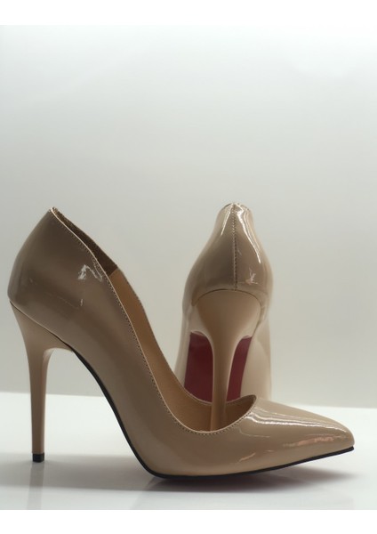 Nude Rugan Deri Astarlı Stiletto Topuklu Ayakkabı fiyatları