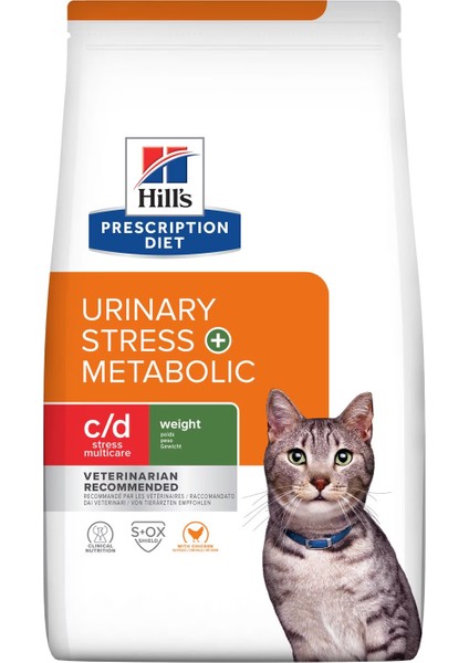 Prescrıptıon Dıet C/d Multicare Stress + Metabolic Kedi Maması 1,5 kg