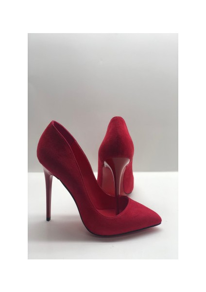 Kırmızı Süet Stiletto Topuklu Ayakkabı fiyatları
