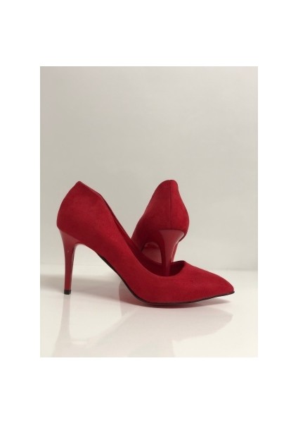 Kırmızı Süet Stiletto Topuklu Ayakkabı fiyatları