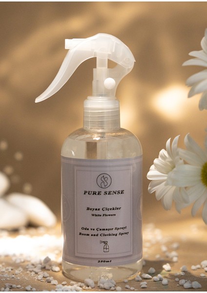 Beyaz Çiçekler Oda Kokusu-Oda ve Çamaşır Spreyi 250 ml