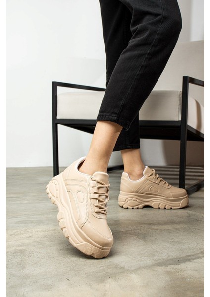 Kadın Günlük Sneaker Yüksek Taban 6 cm Hafif Rahat Spor Ayakkabı Kadın Kalın Taban Sneaker modelleri