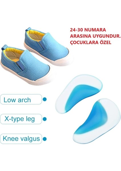 Ayak Ark Destek Çocuklar Için Ortez Önleyici Arch Desteği Jel Ortopedik