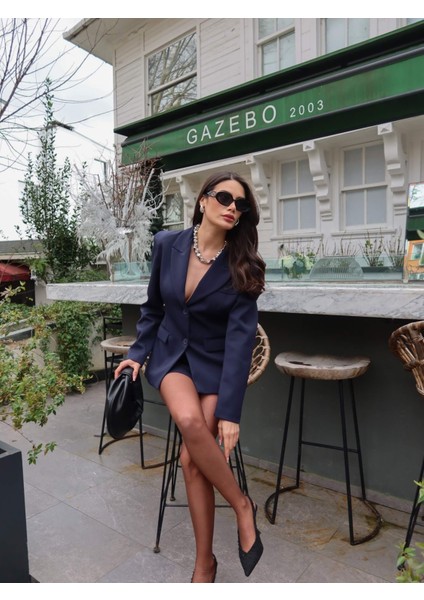 Vatkalı Ceket Etek Takımı
