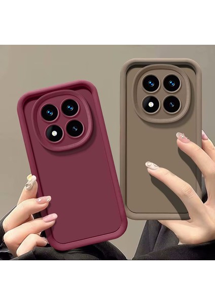 Xiaomi Redmi Note 14 Pro Kılıf Yumuşak Renkli Lansman Silikon Kapak Kamera Korumalı Çıkıntılı 3D Kalın Kenarlı