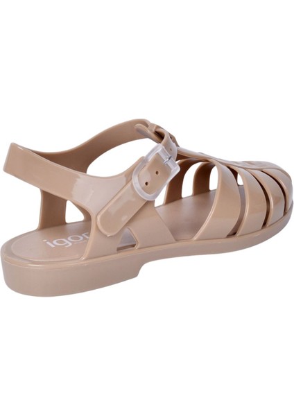 S10258-197 Biarritz Brillo Taupe Kadın Sandalet