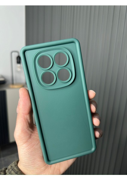 Xiaomi Redmi Note 14 Pro 5g Kılıf Yumuşak Renkli Lansman Silikon Kapak Kamera Korumalı Çıkıntılı 3D Kalın Kenarlı