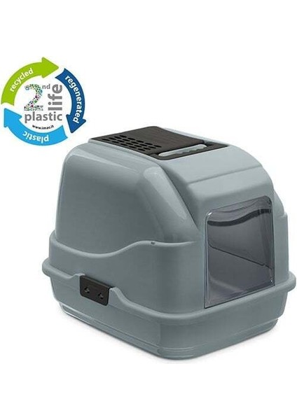 İmac Easy Cat Kapalı Filtreli Kedi Tuvaleti Gri 40x50x40 Cm