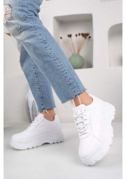 Kadın Günlük Sneaker Yüksek Taban 6 cm Hafif Rahat Spor Ayakkabı Kadın Kalın Taban Sneaker modelleri