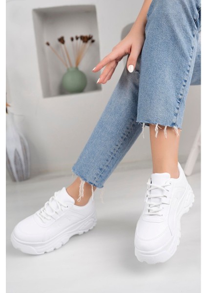 Kadın Günlük Sneaker Yüksek Taban 6 cm Hafif Rahat Spor Ayakkabı Kadın Kalın Taban Sneaker fırsatları