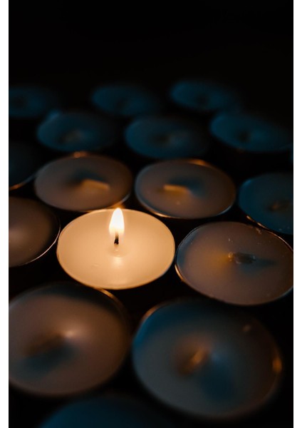 Tealight 50LI Mum Parti ve Özel Günler Için Uygun 1 Saat Tealight Kına 35 mm Çap 12 mm Boy fırsatları