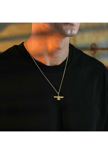 925 Ayar Gümüş Ahura Mazda Unısex Kolye modelleri