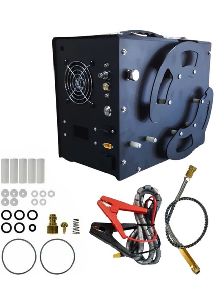Tuxıng Hpa ve Pcp Kompresörü (4500 Psi - 300 Bar) Araba Aküsü ve Elektrik ile Dolum