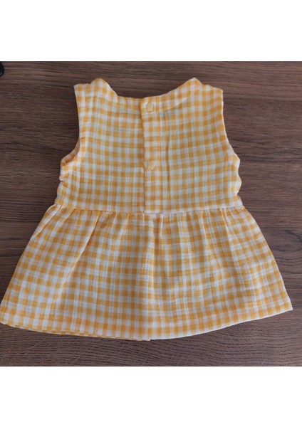 Müslin Kumaş Kız Bebek 2li Pötikare Şortlu Takım fırsatları