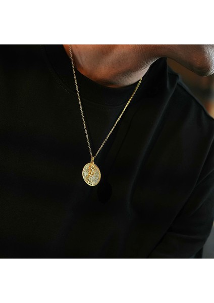 925 Ayar Gümüş Hermes Tanrısı Unısex Kolye
