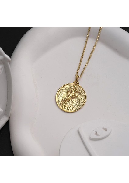 925 Ayar Gümüş Hermes Tanrısı Unısex Kolye
