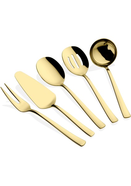 Gold 5 Parça Sos Kepçe Seti Servis Takımı