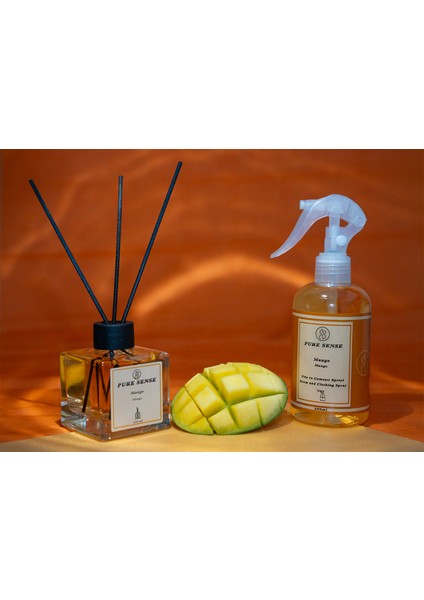 Mango 2'li Oda Kokusu Seti-Çubuklu Oda Kokusu 110 ml & Oda Spreyi 250 ml