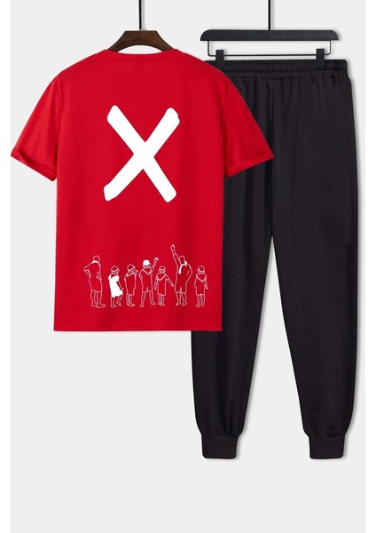 Unisex Design x Baskılı 2\'li Eşofman Takımı