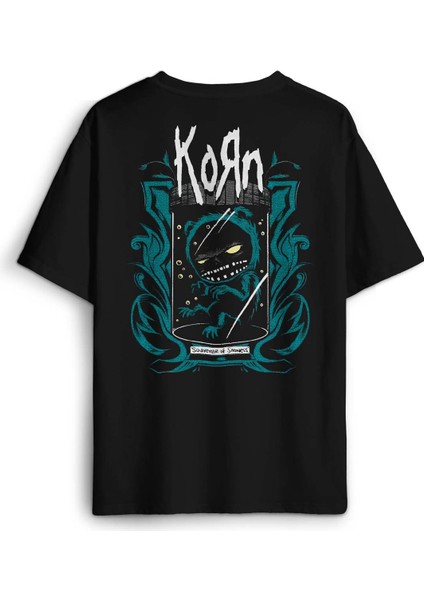 Korn Souvonir Of Sadness Metal Rock Sırt Ön Baskılı Oversize Tişört Unisex T-Shirt fiyatları