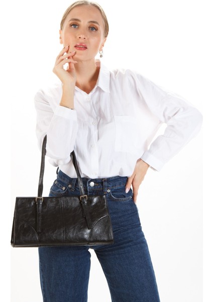 Kadın Siyah Cherry El ve Omuz Çantası NEWPOLO299 modelleri