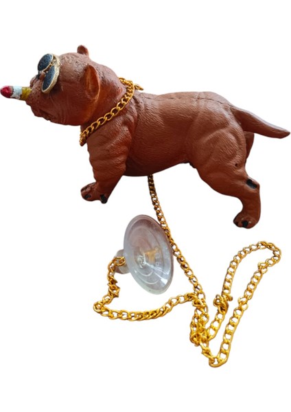 Pitbull Biblo Köpek Torpido Üstü Süsü Kahverengi fiyatları