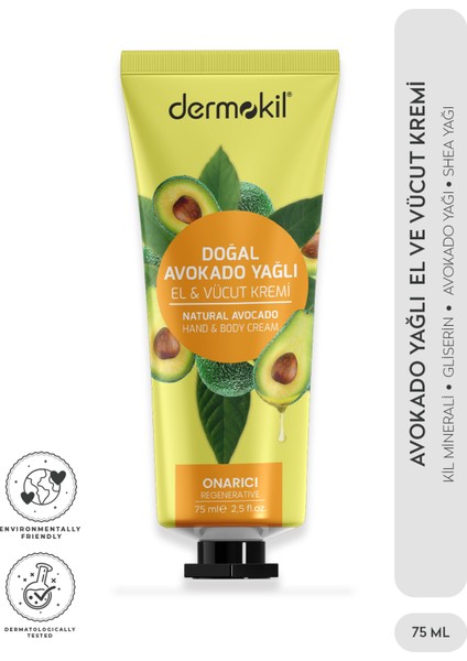 Avokado Özlü El ve Vücut Kremi 75 M
