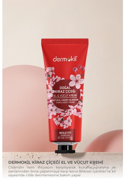 Kiraz Çiçeği El ve Vücut Kremi 30 ML8697916011897